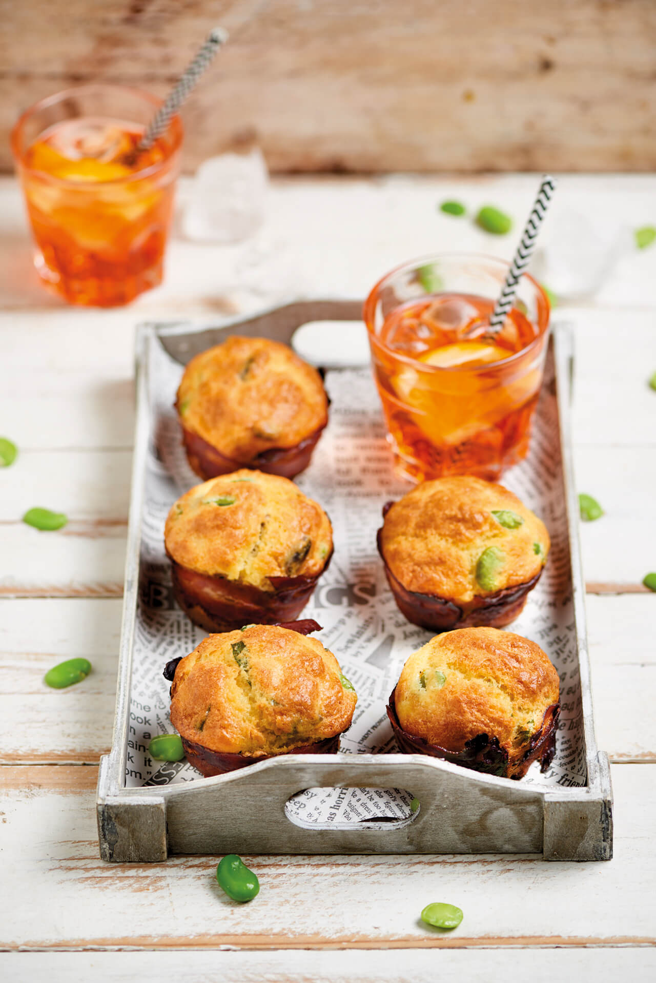 Muffin con bacon, fave e pecorino - SuperSIGMA