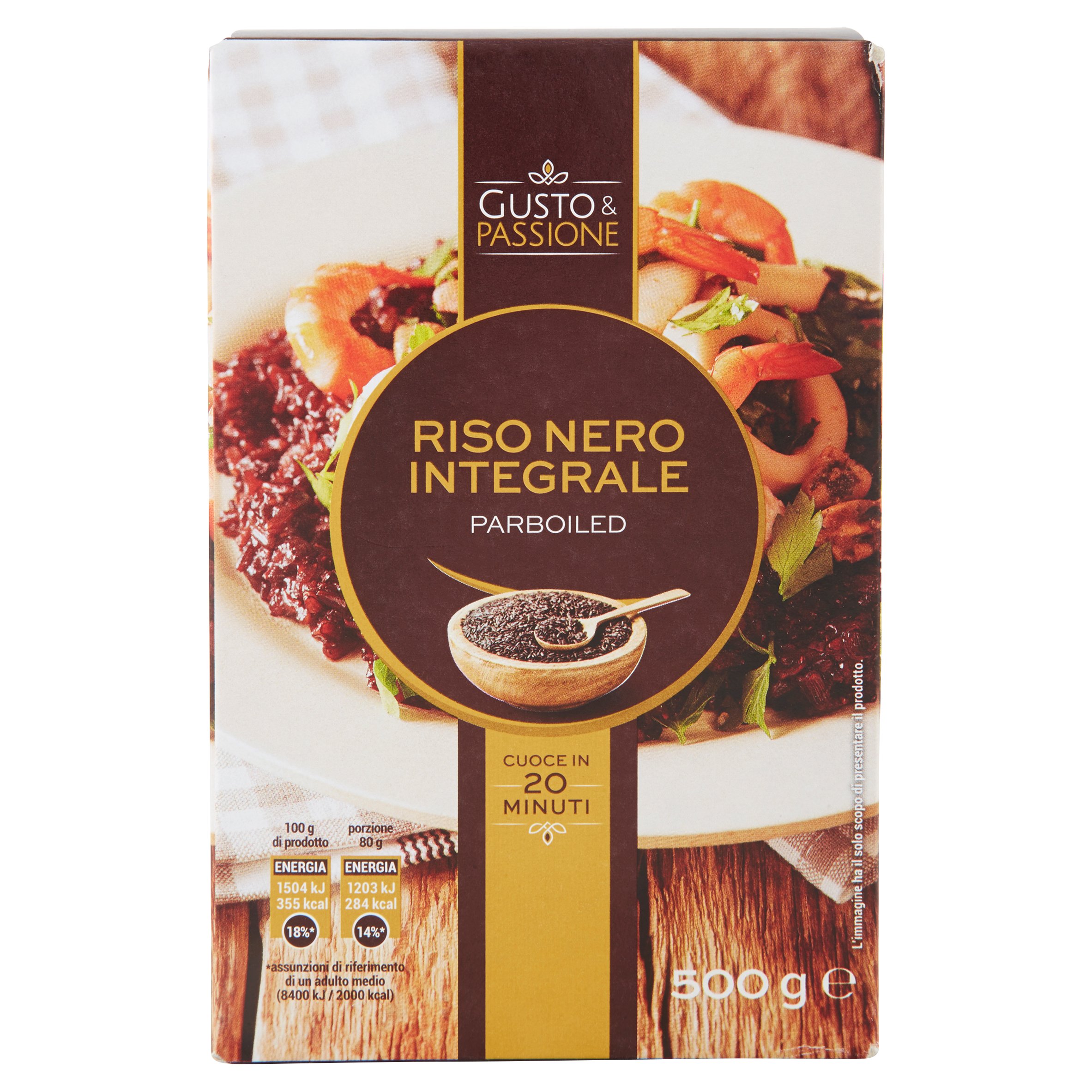 Gusto & Passione Riso Nero Integrale Parboiled 500 g - SuperSIGMA