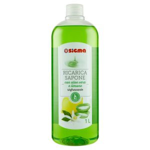 Sigma Ricarica Sapone note di tè verde con antibatterico 1 litro -  SuperSIGMA