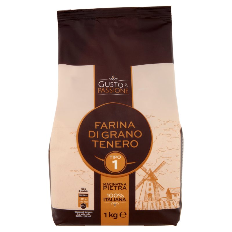 Gusto & Passione Farina di Grano Tenero Tipo 1 1 kg