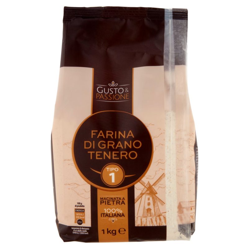 Gusto & Passione Farina di Grano Tenero Tipo 1 1 kg